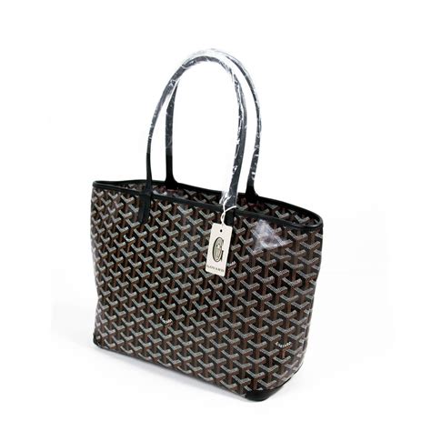 goyard pm tote black|goyard artois pm bag price.